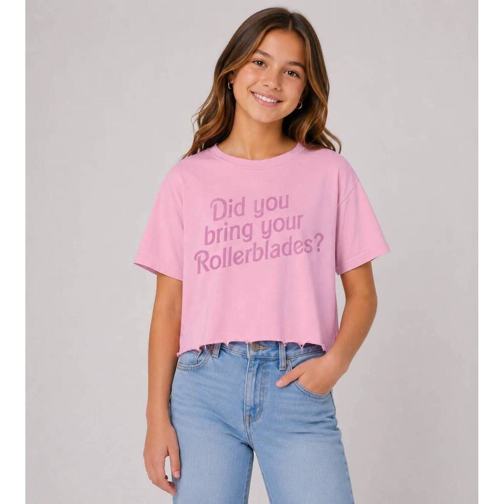 NEW PRINCE PETER COLLECTION girl's rollerblades crop top in pink